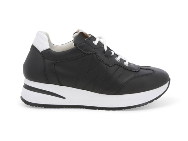 Melluso Donna Sneakers Made in Italy Stringate tomaia Pelle nera R20065D-227573